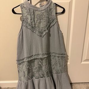 Altar’d State Mini Slate Blue Dress